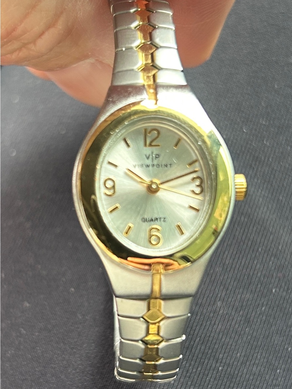 Two-Tone Women's Quartz Watch in Silver and Gold
